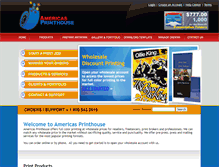 Tablet Screenshot of americasprinthouse.com